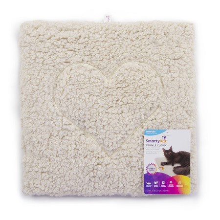 Smartykat Crinkle Cloud Plush Crinkle Cat Mat and Bed 09468-99995-004